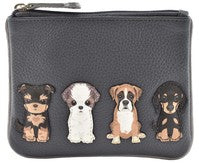 Best Friends Sitting Dogs Coin Pouch - RFID