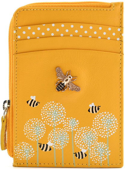 Moonflower Card and Coin Bee Purse